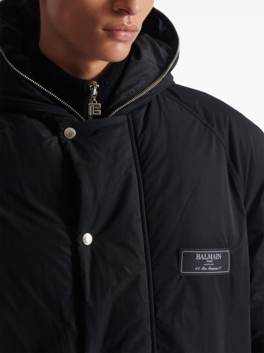 Balmain Satin-Trimmed Black Jacket