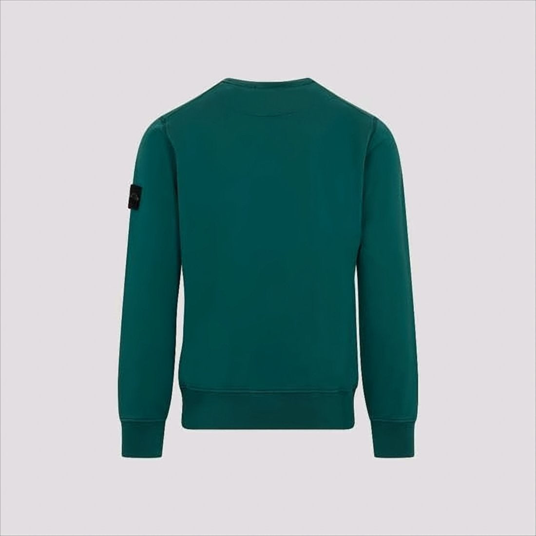 Stone Island Minimalist Long-Sleeve Crewneck Sweatshirt With Distinctive Patch Logo