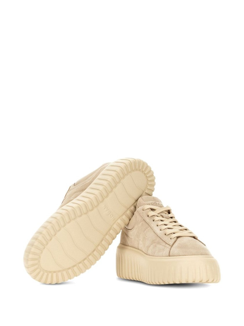 Hogan Beige Sneakers With Sole