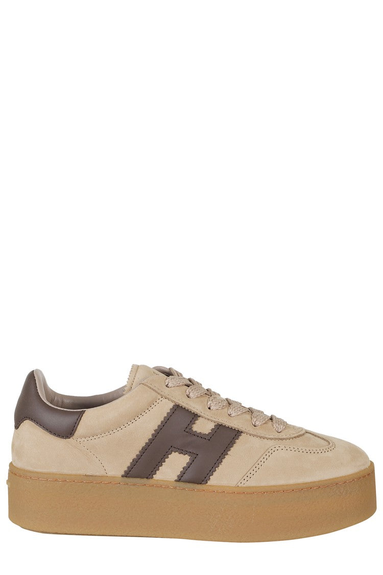 Hogan Cool Leather Accent Suede Low-Top Sneakers