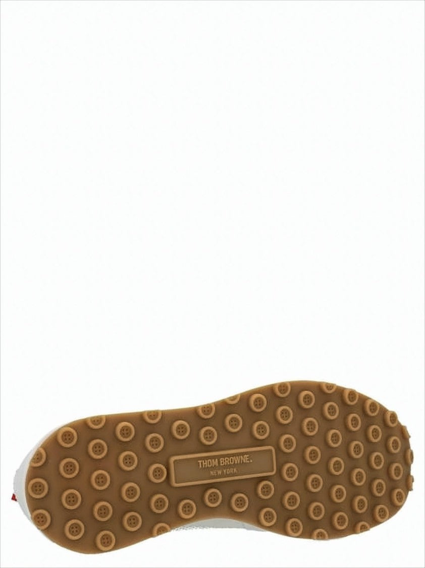 Thom Browne Sneaker With Leather And Mesh Accents