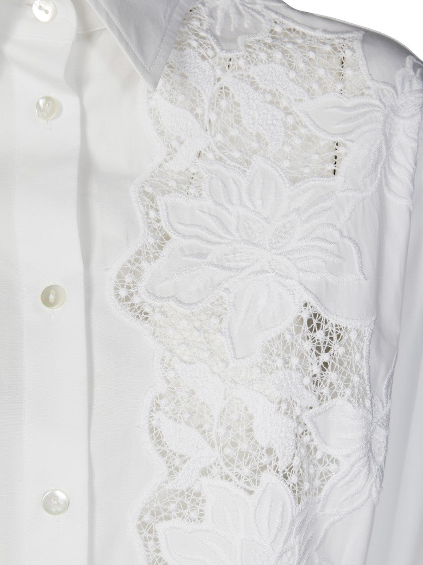 Parosh White Button-Up Shirt