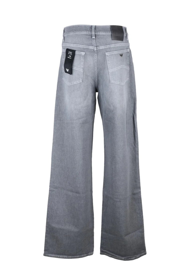 Emporio Armani Slim Fit Grey Jeans With Subtle Fading