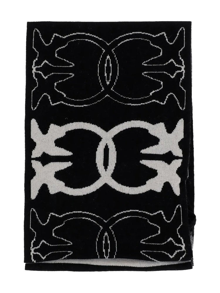 Pinko Multicolour Svezia Interlocking Pattern Scarf