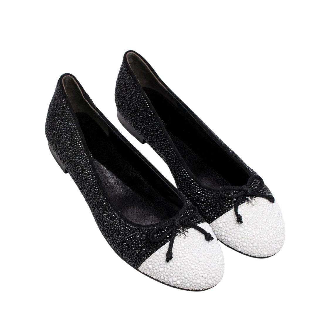 Tory Burch Cap-Toe Crystal Ballet