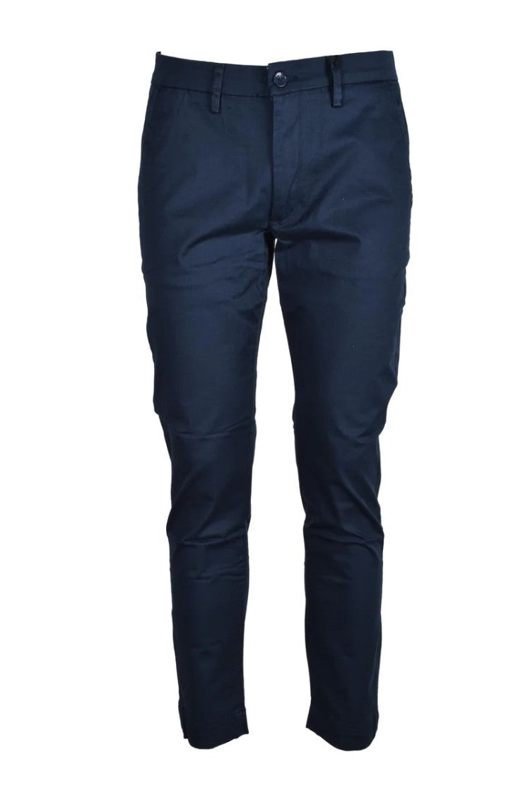 Hamaki-Ho Tailored Multi-Color Cotton-Elastane Trousers