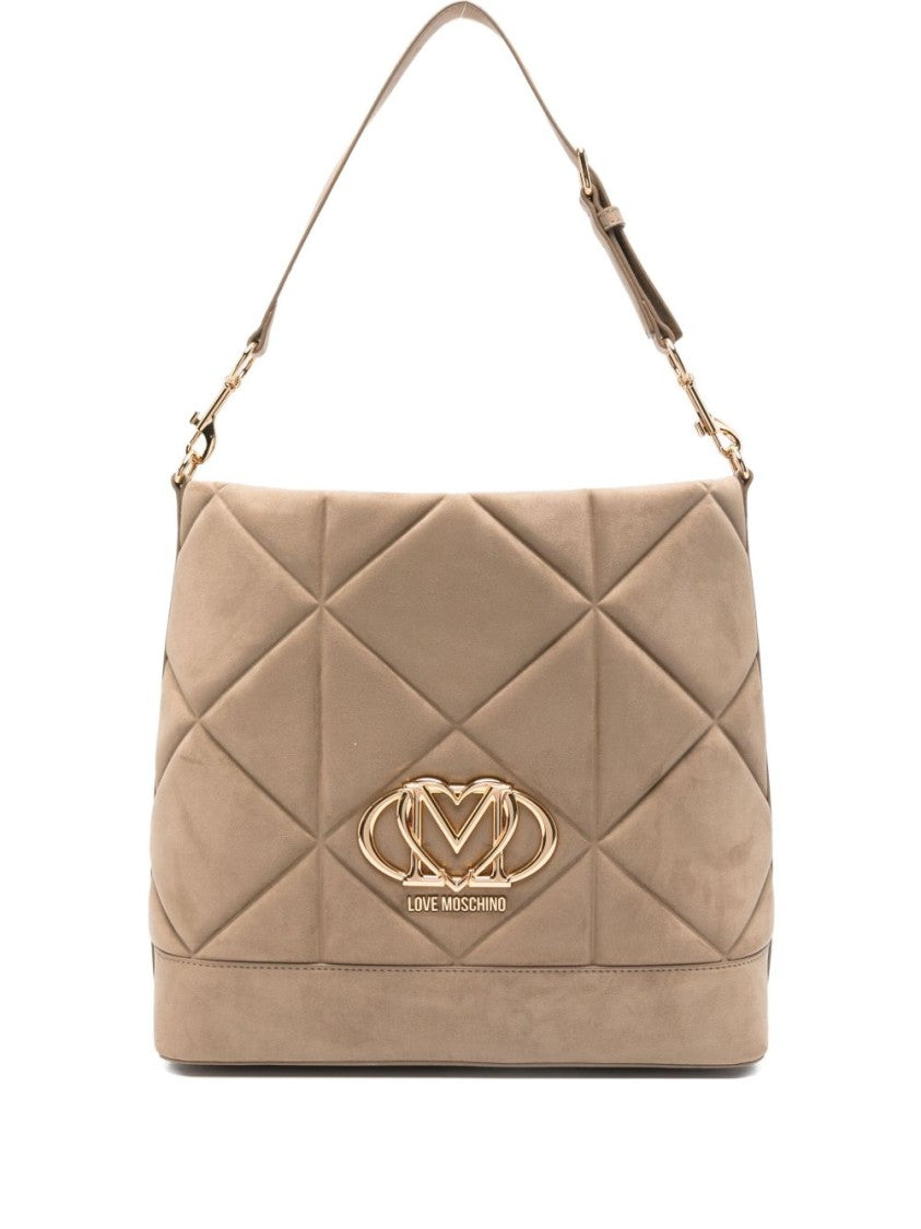 Love Moschino Quilted Shoulder Bag With Gold-Tone Hardware