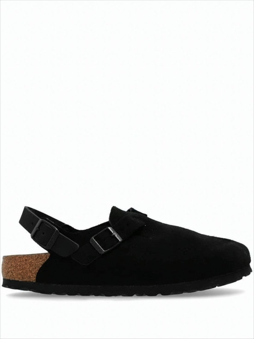 Birkenstock Closed-Toe Suede Sandals With Adjustable Strap