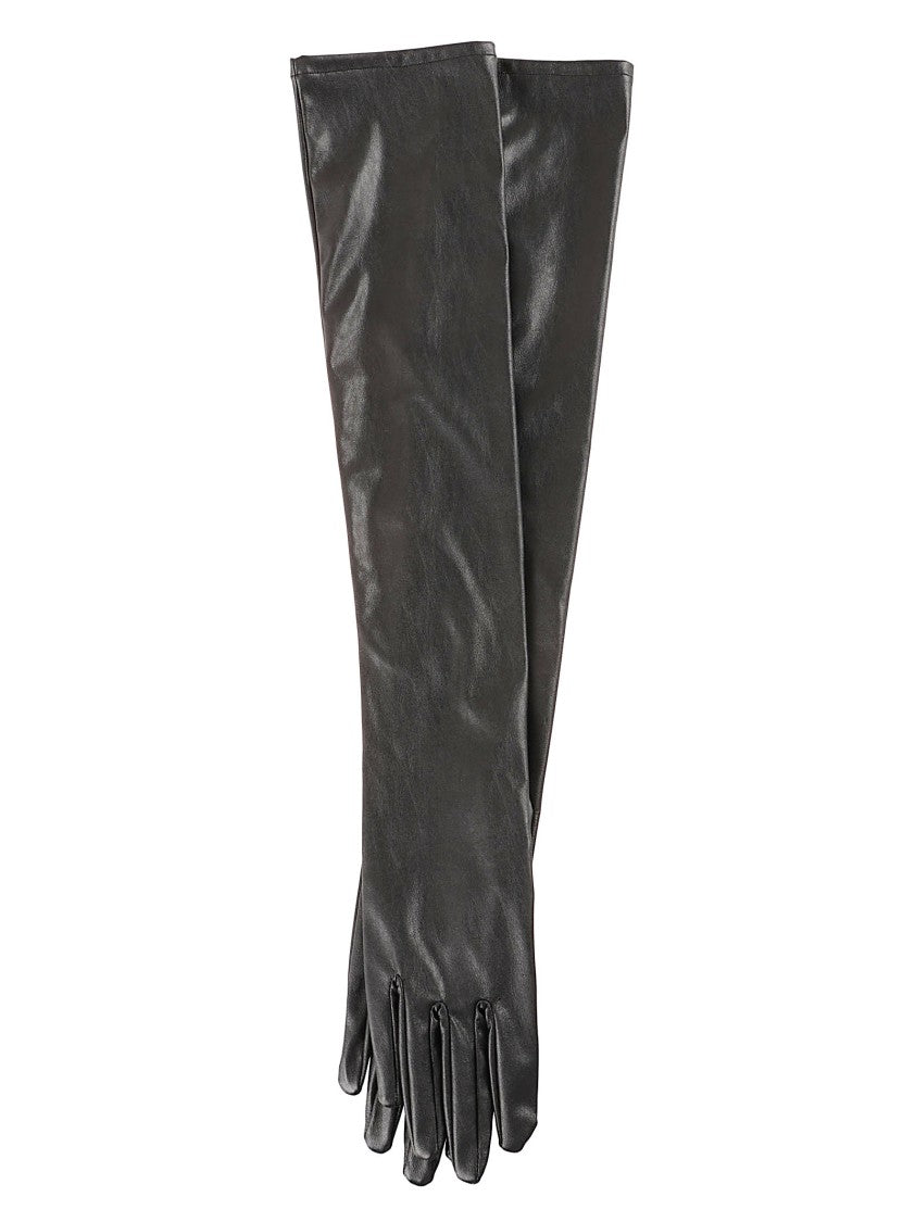 7 For All Mankind Faux Leather Long Gloves With Defined Finger Sections