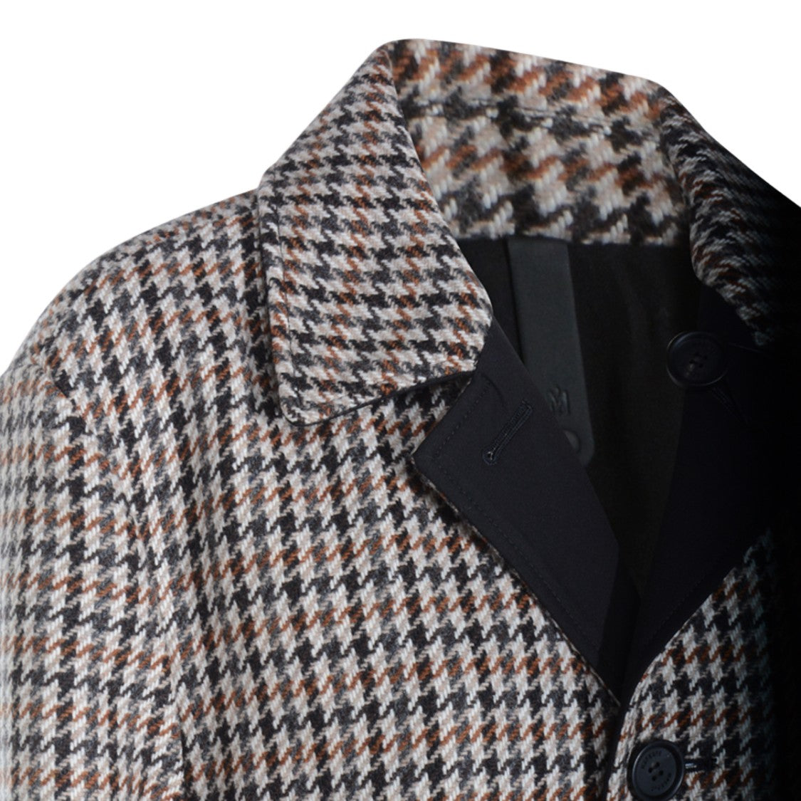 Mackage Tailored Houndstooth Coat With Notched Lapel