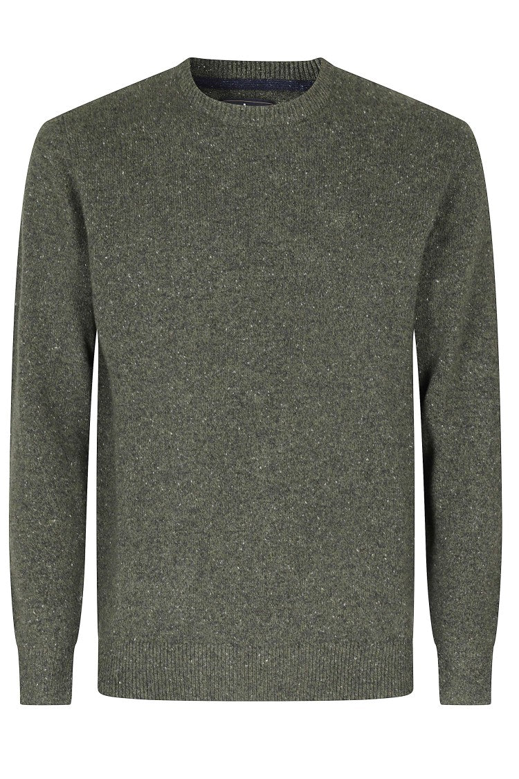 Barbour Dark Seaweed Essential Tisbury Wool-Silk Sweater