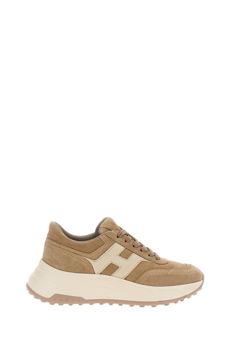 Hogan Beige H669 Suede Sneakers