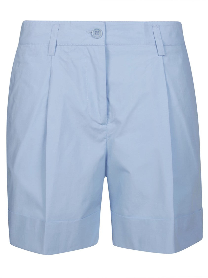 Parosh Pleated Tailored Shorts With Folded Cuffs