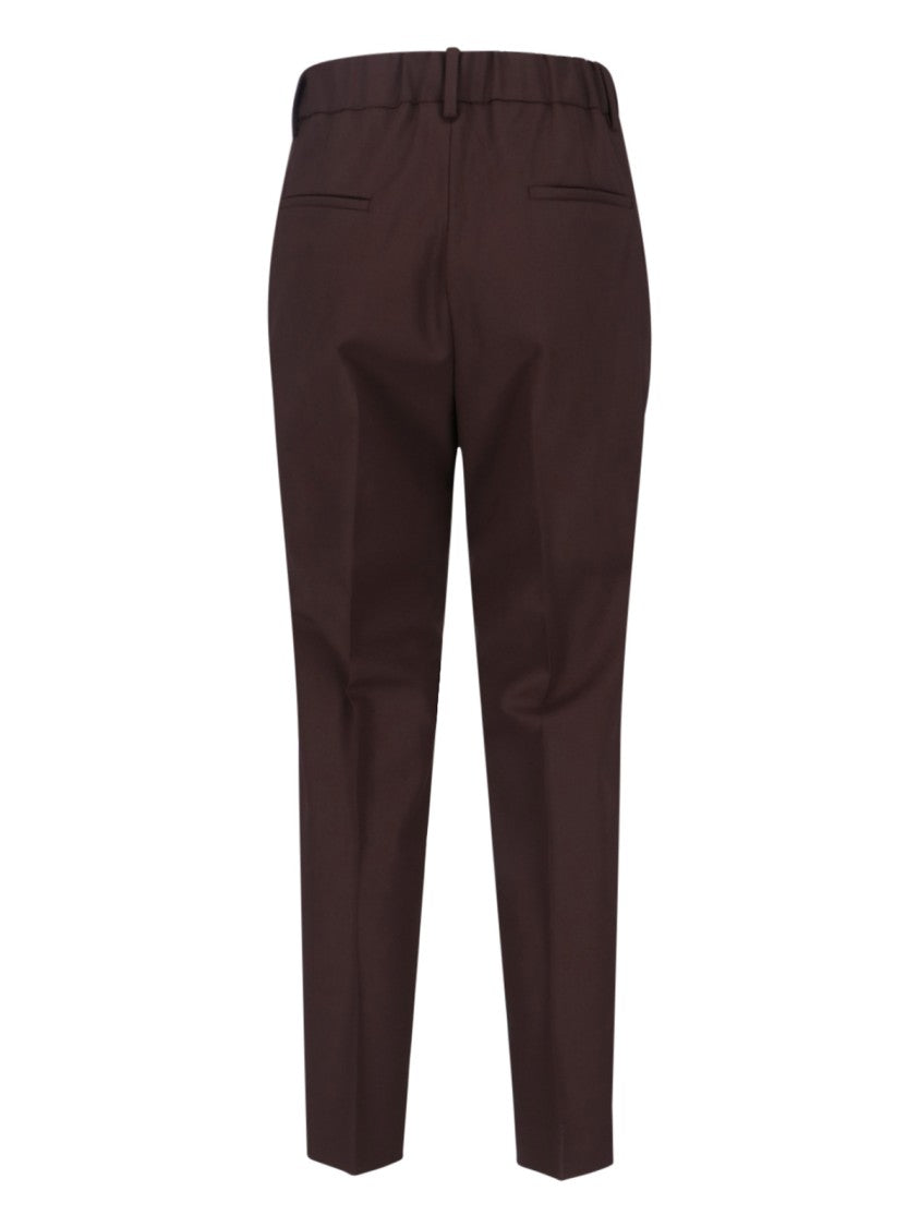 Incotex Straight-Leg Trousers With Mid-Rise Elastic Waistband And Tailored Finish