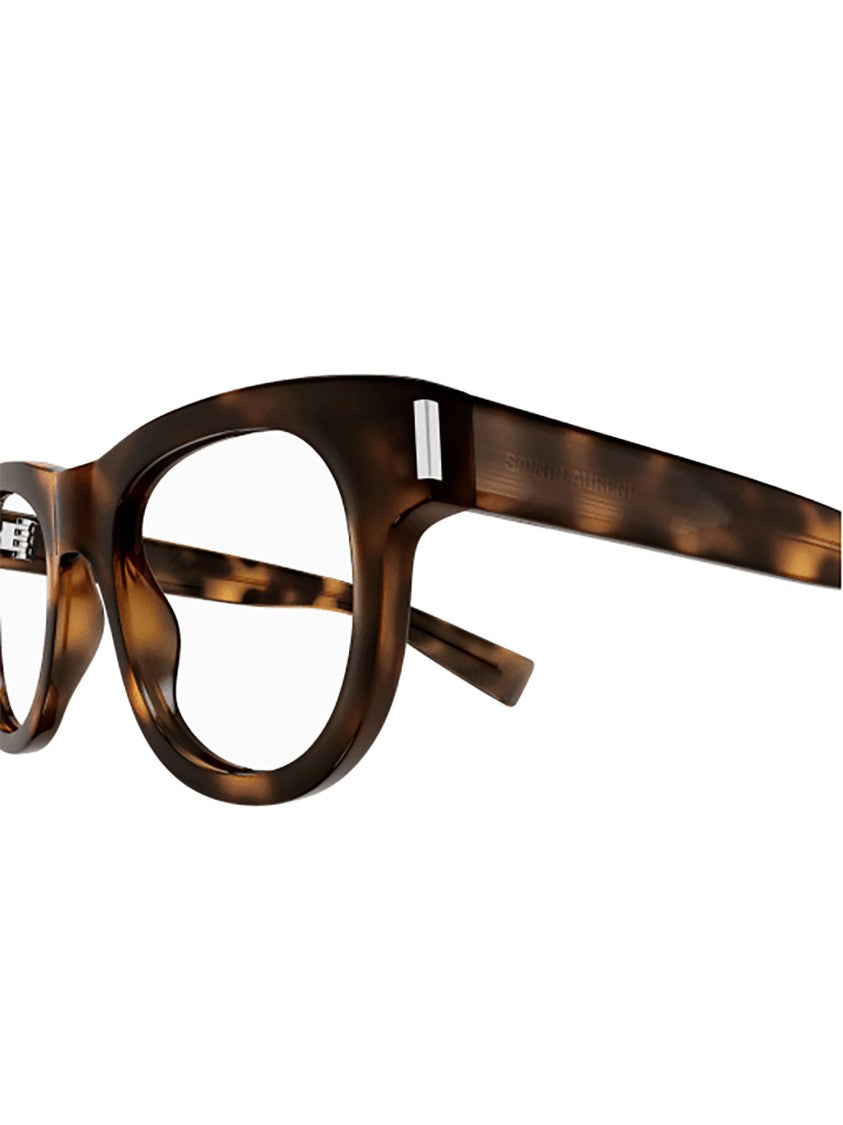 Saint Laurent Oversized Brown Tortoiseshell Optical Frames