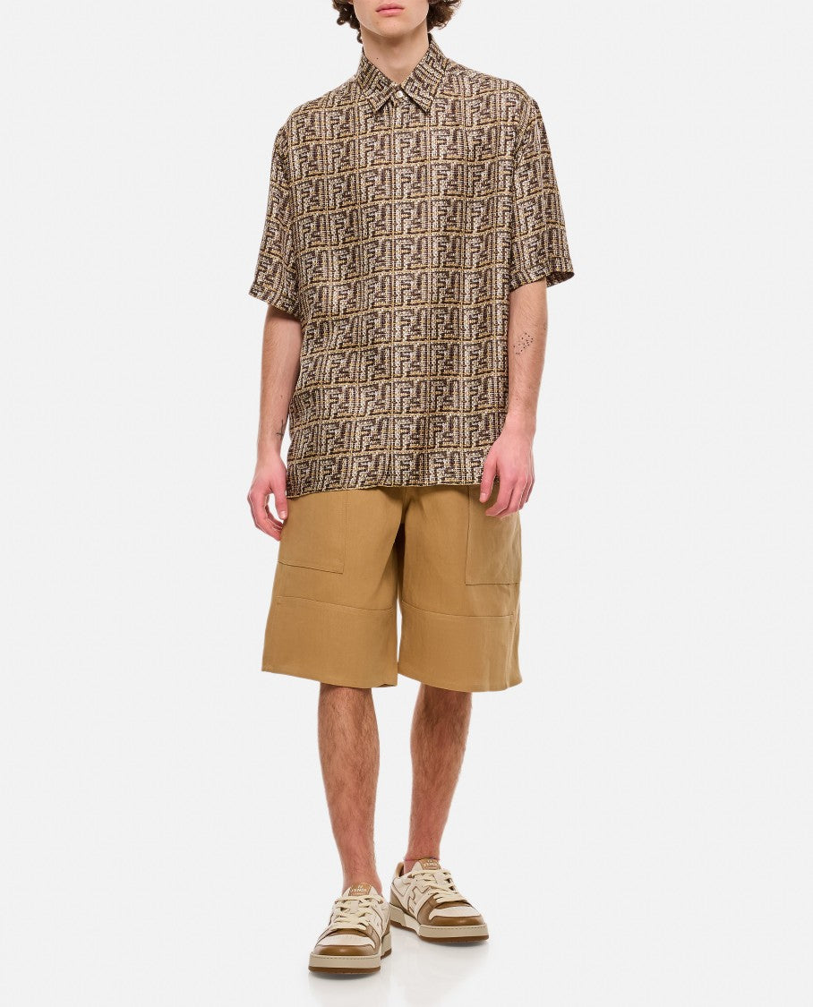 Fendi Paper Canvas Bermuda