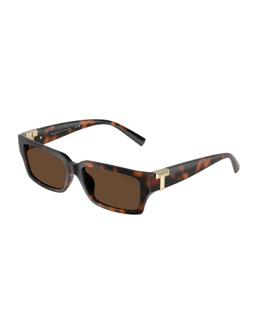 Tiffany & Co. Havana Frame Sunglasses With Light Brown Lenses