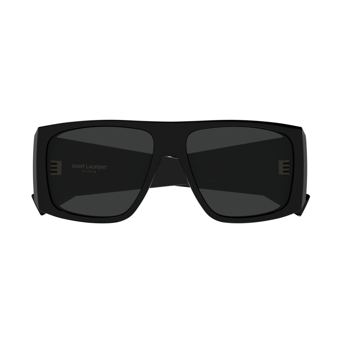 Saint Laurent Sl 832 Oversized Rectangular Sunglasses In Solid Black