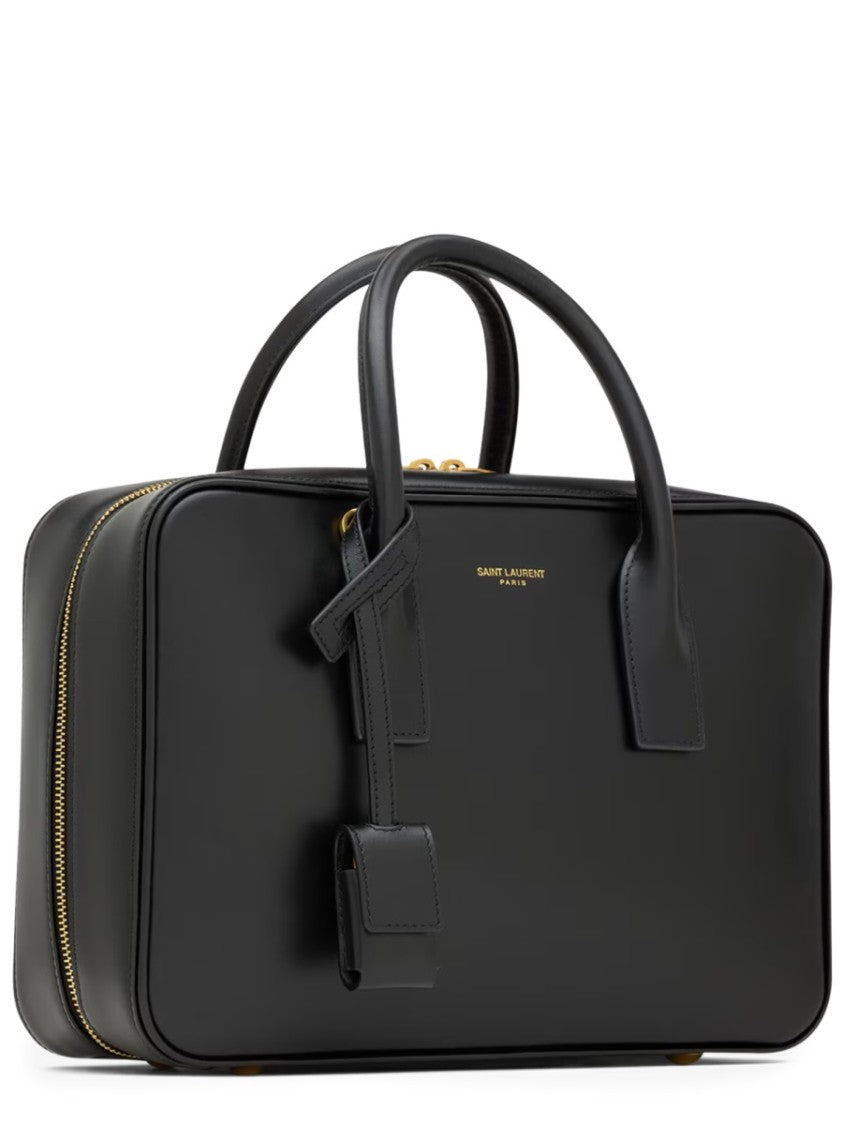 Saint Laurent Sac De Jour Gold Hardware Shoulder Bag