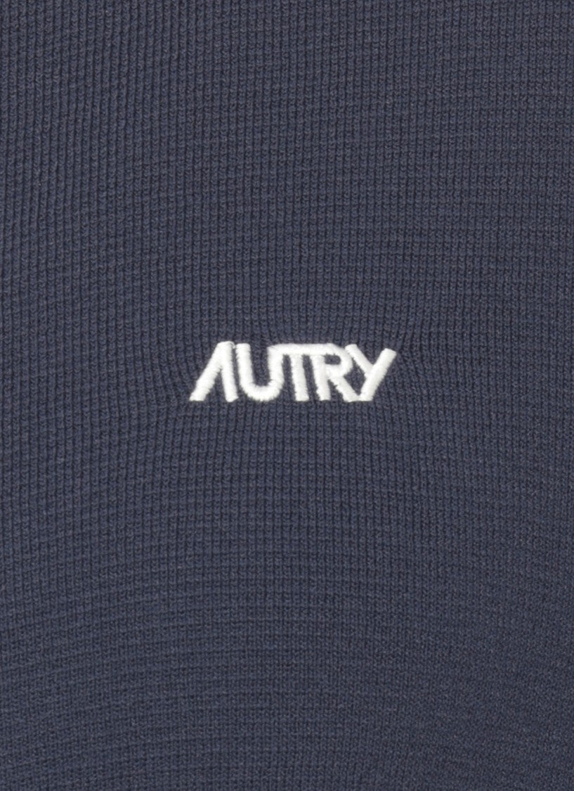Autry Viscose Sweatshirt With Front Zip