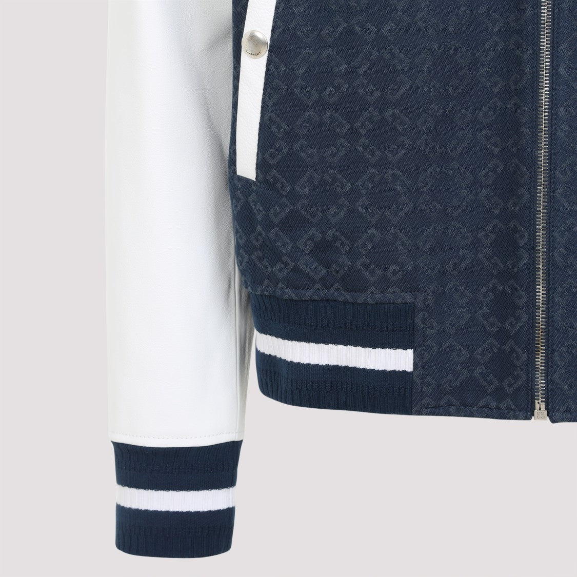 Givenchy Textured Navy Bomber Jacket