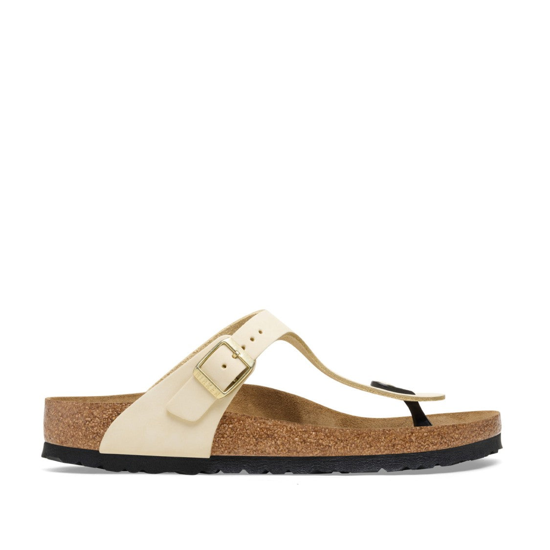 Birkenstock Infradito Gizeh In Nabuk Ecru