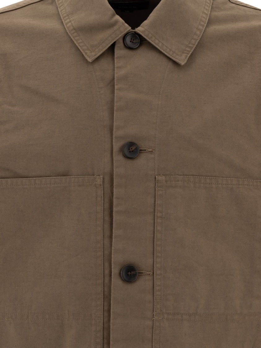 Vince Cotton And Linen Utility Jacket