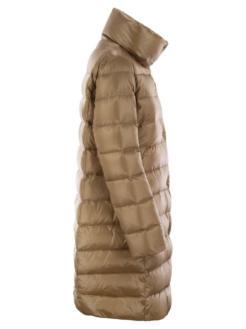 Fay Long Down Jacket With Hook
