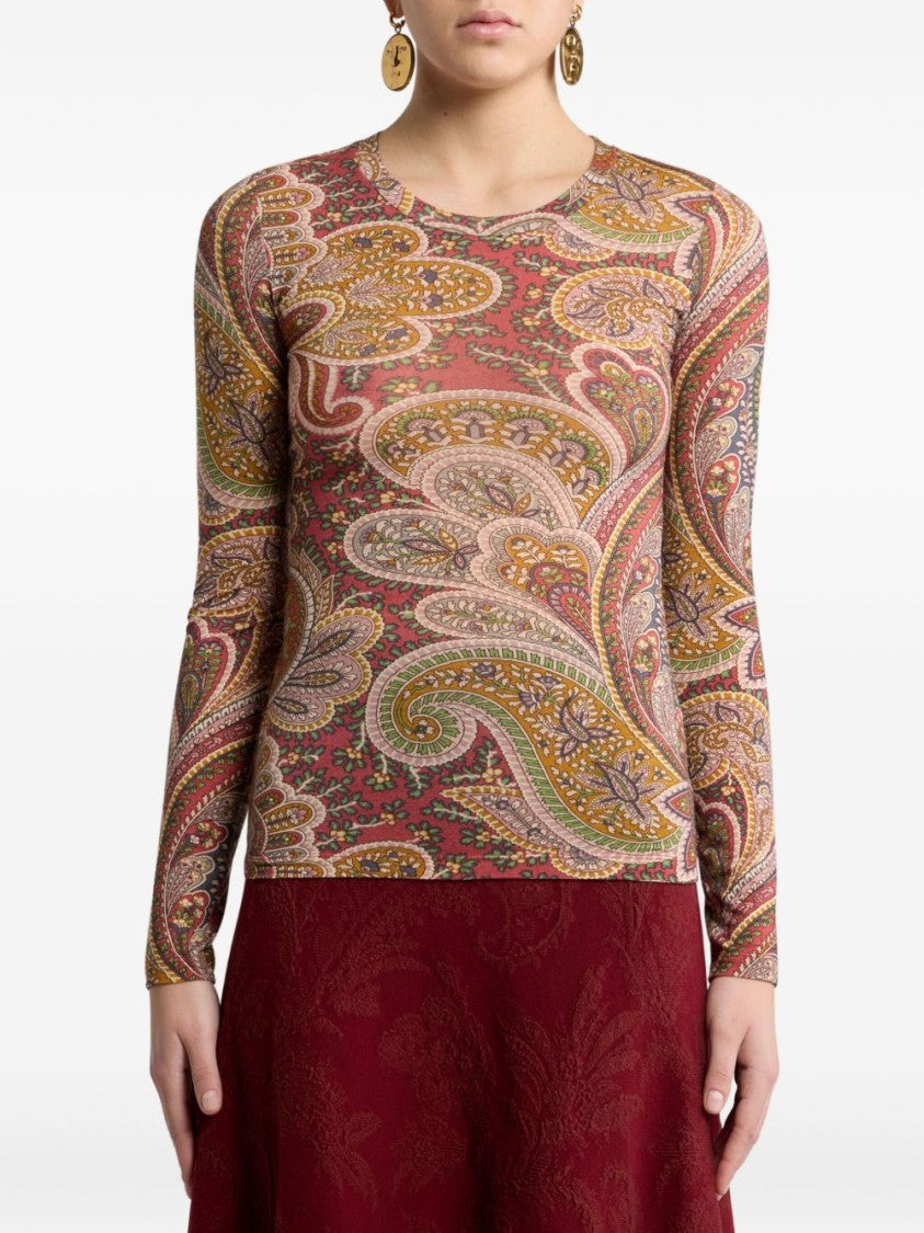 Etro Fitted Sweater With Paisley Design