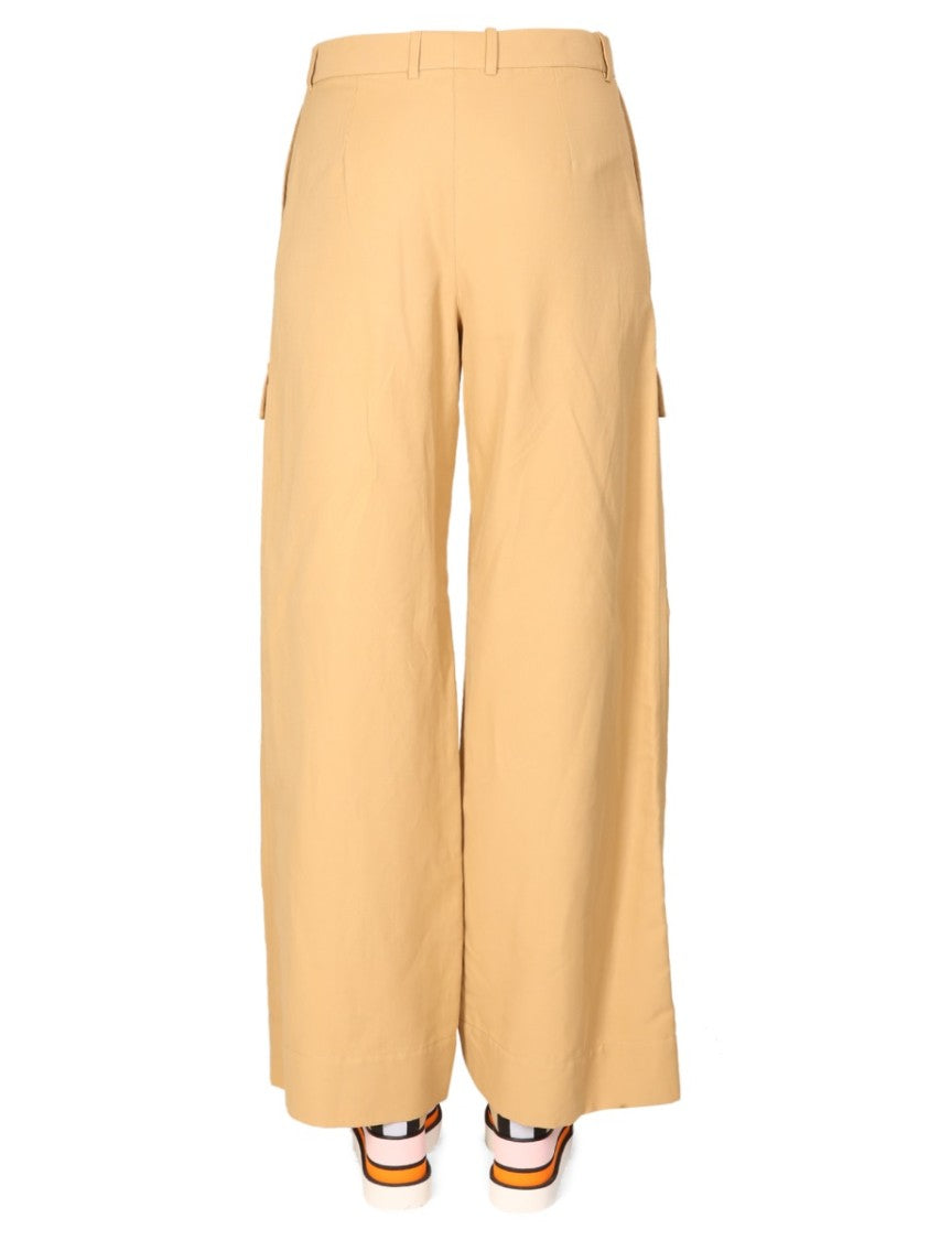 Stella Mccartney Relaxed Wide Leg Cargo Pants