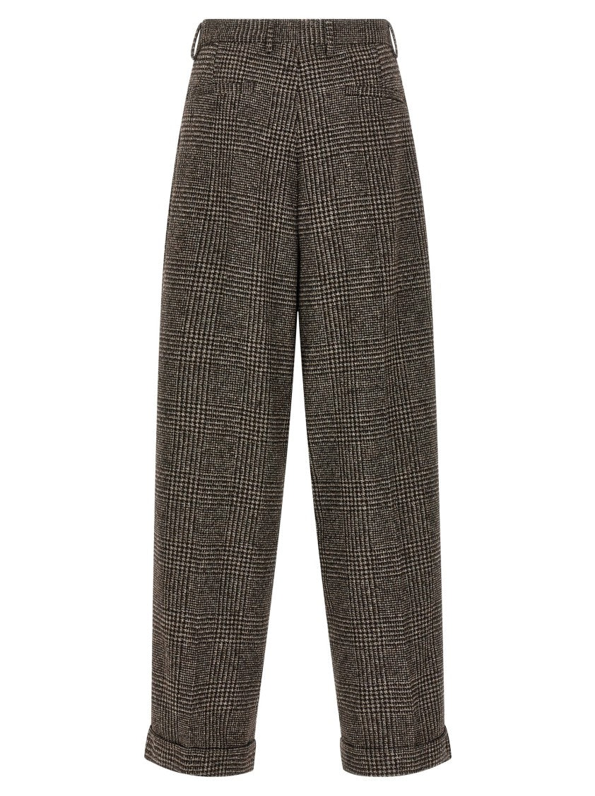 Dolce & Gabbana Prince Of Wales Wool Pants