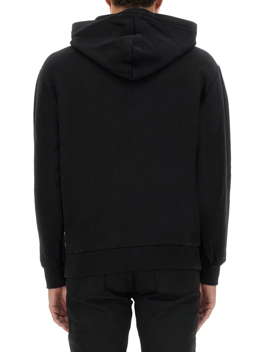 A.P.C. Black Sweatshirt With Classic Hoodie