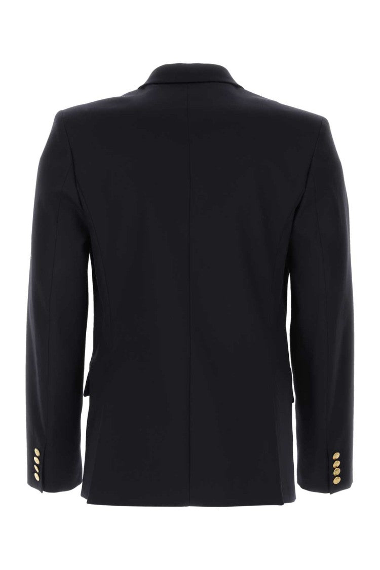 Valentino Garavani Navy Blue Cotton Blazer