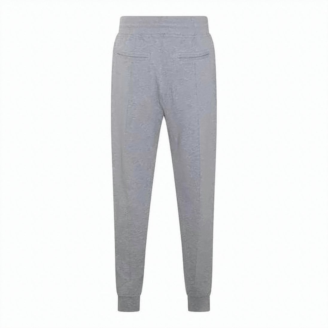 Brunello Cucinelli Heathered Grey Jogger Pants With Tapered Fit