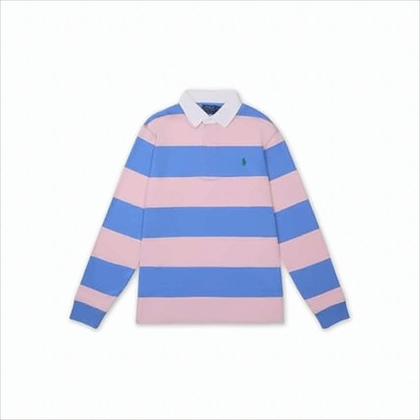 Polo Ralph Lauren Rugby-Style Stripe Shirt With Classic White Collar