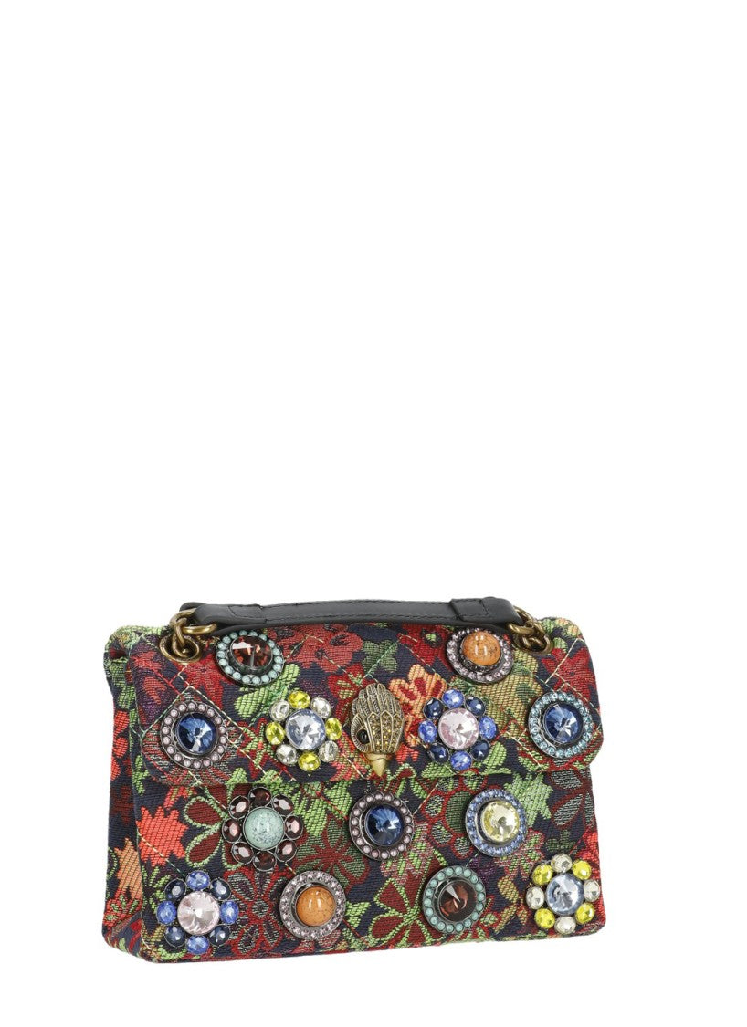 Kurt Geiger Multicolor Kensington Floral Eagle Head Shoulder Bag