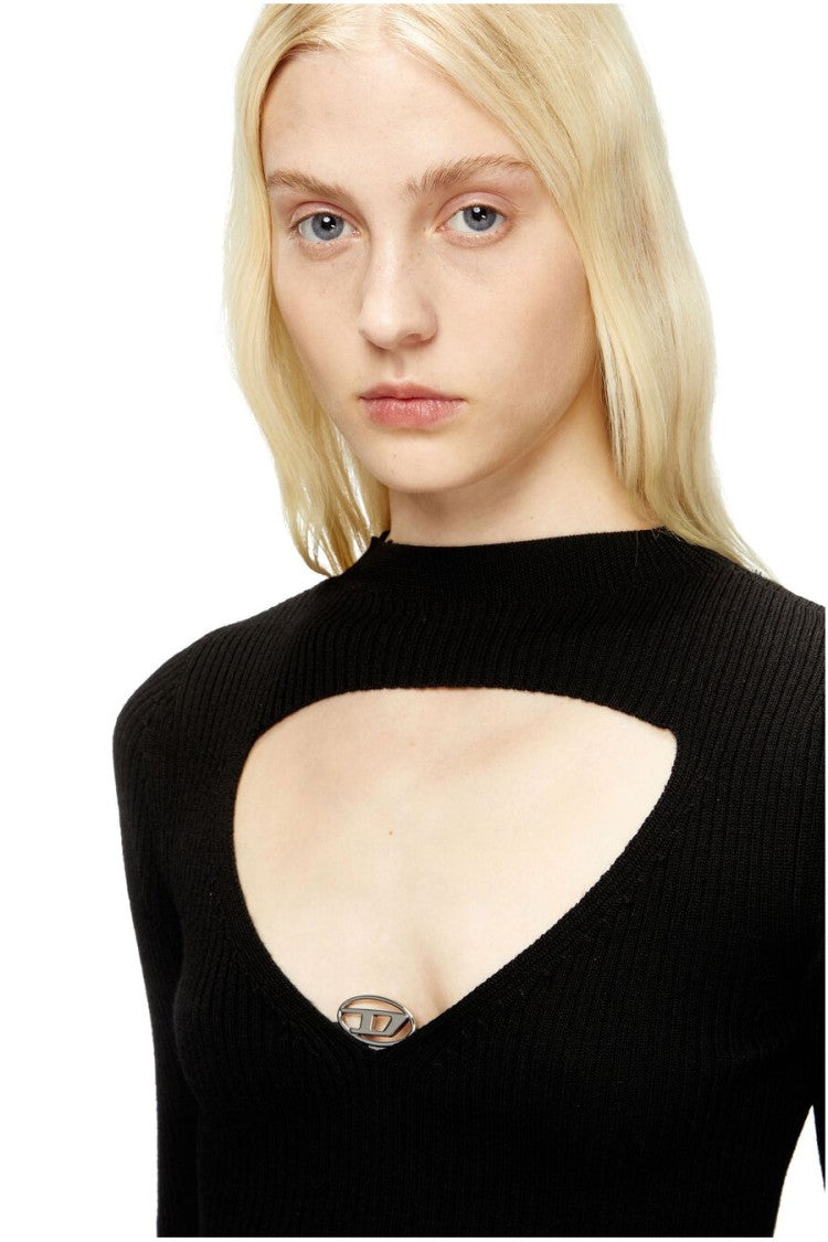 Diesel Black Wool-Blend Sweater