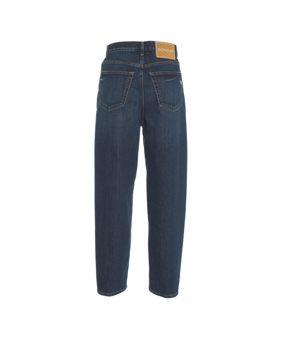 Dondup Modern Loose-Fit Balloon Jeans With High Waist Design