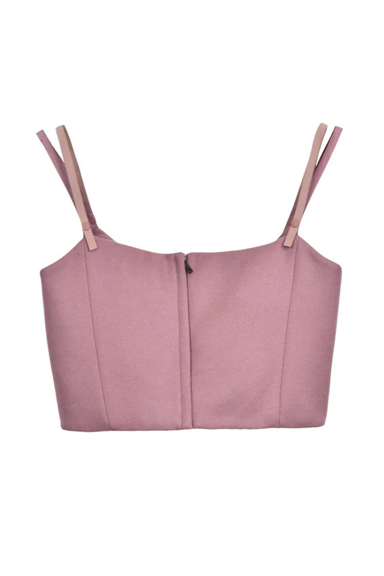 Max Mara Pepaia Wool Cashmere Top - Antique Pink