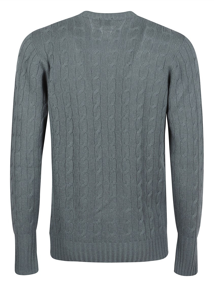 Drumohr Cable Knit Long-Sleeve Sweater