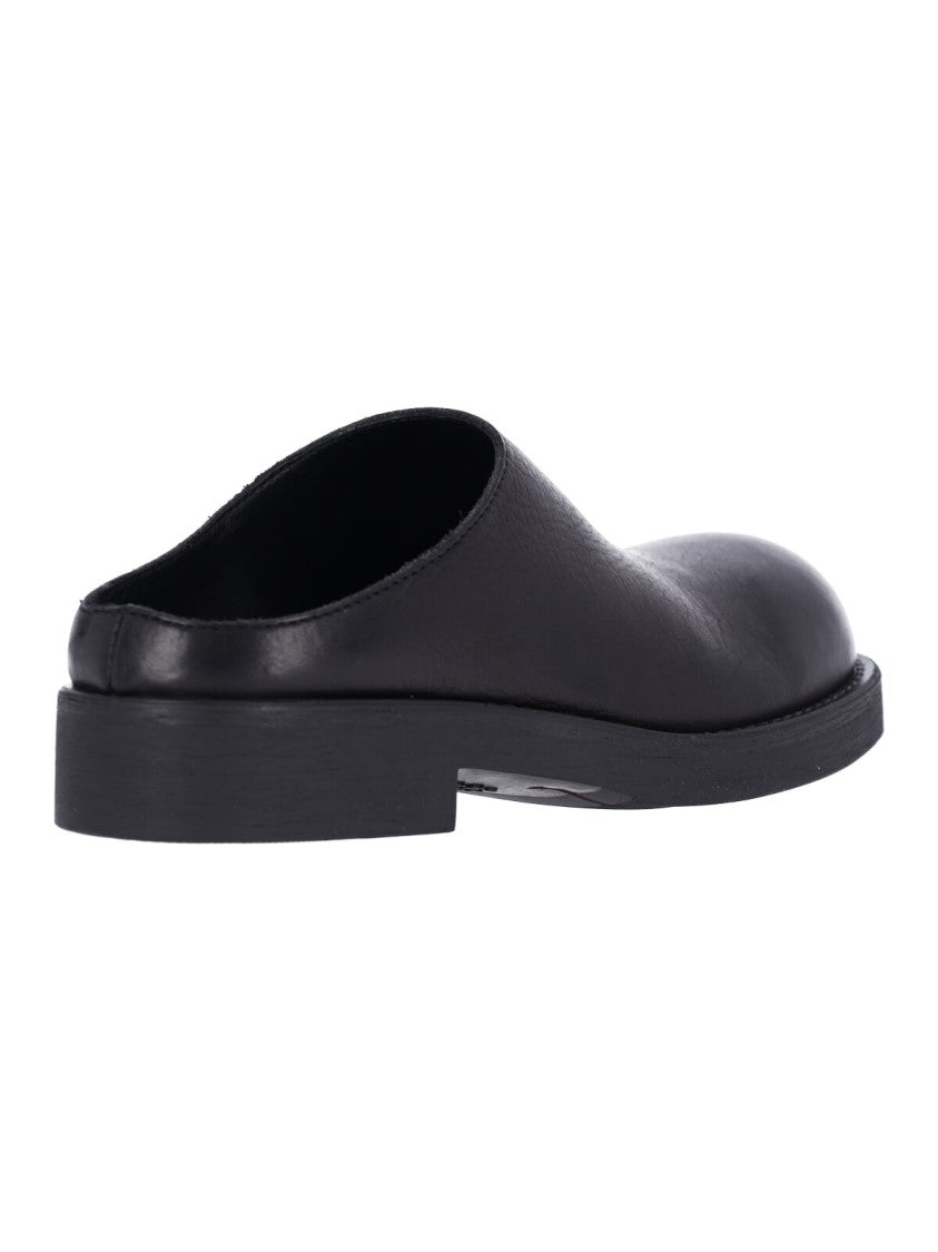 Mm6 By Maison Margiela Black Leather Biker Mules
