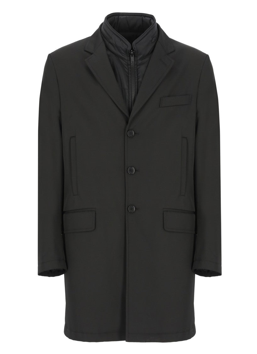Fay Black Padded Coat