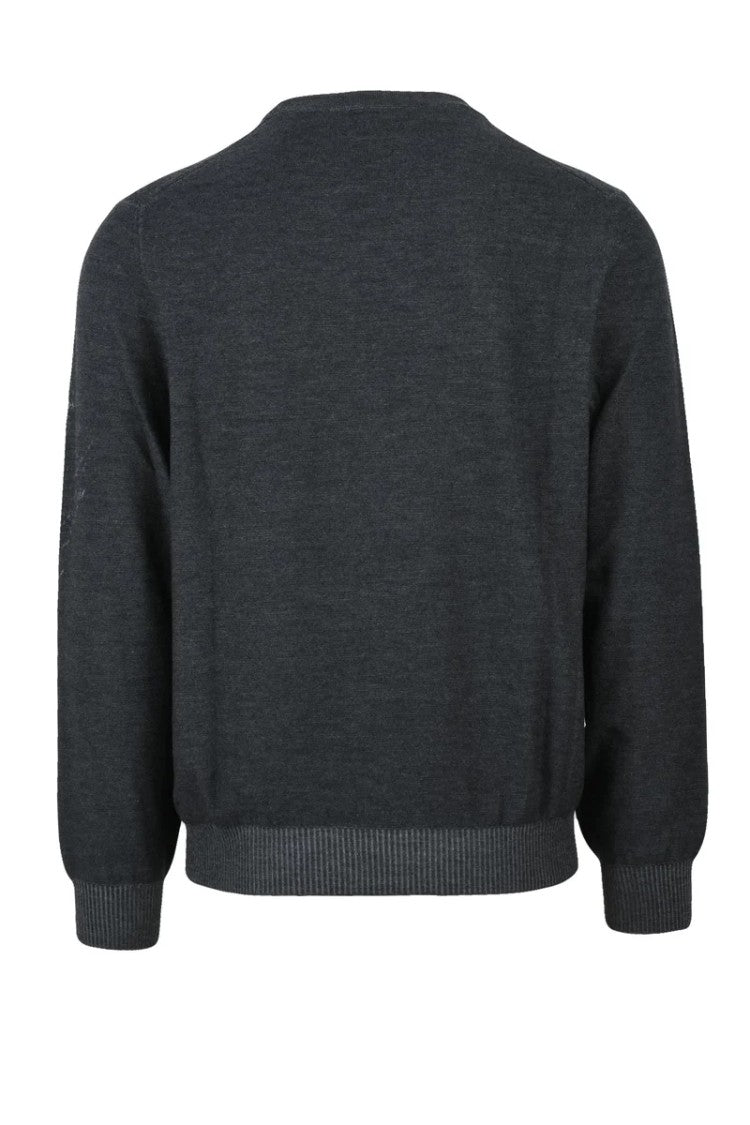 Alexander Mcqueen Wool Crew Neck Sweater - Grey