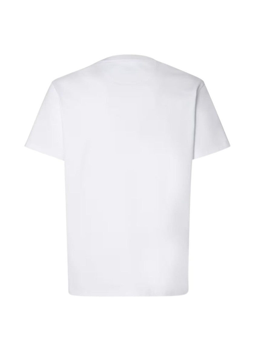 Fendi Black Cotton Slim-Fit Embroidered T-Shirt