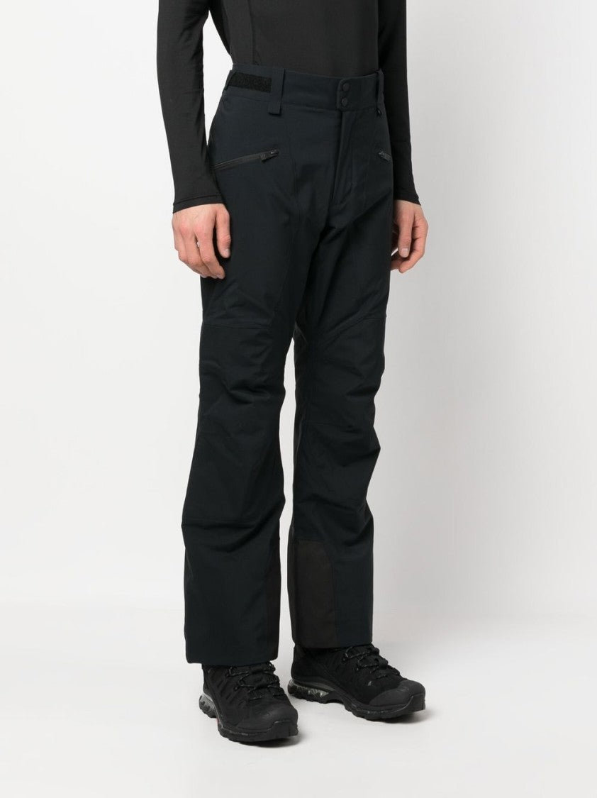 Peak Performance Embroidered-Logo Straight Trousers