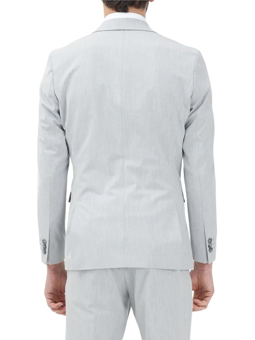 Selected Grey Recycled Polyester Viscose Slim Jacket