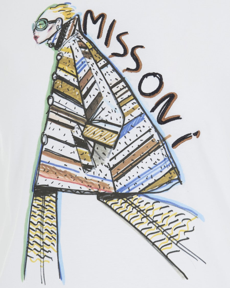 Missoni T-Shirt With Print And Logo