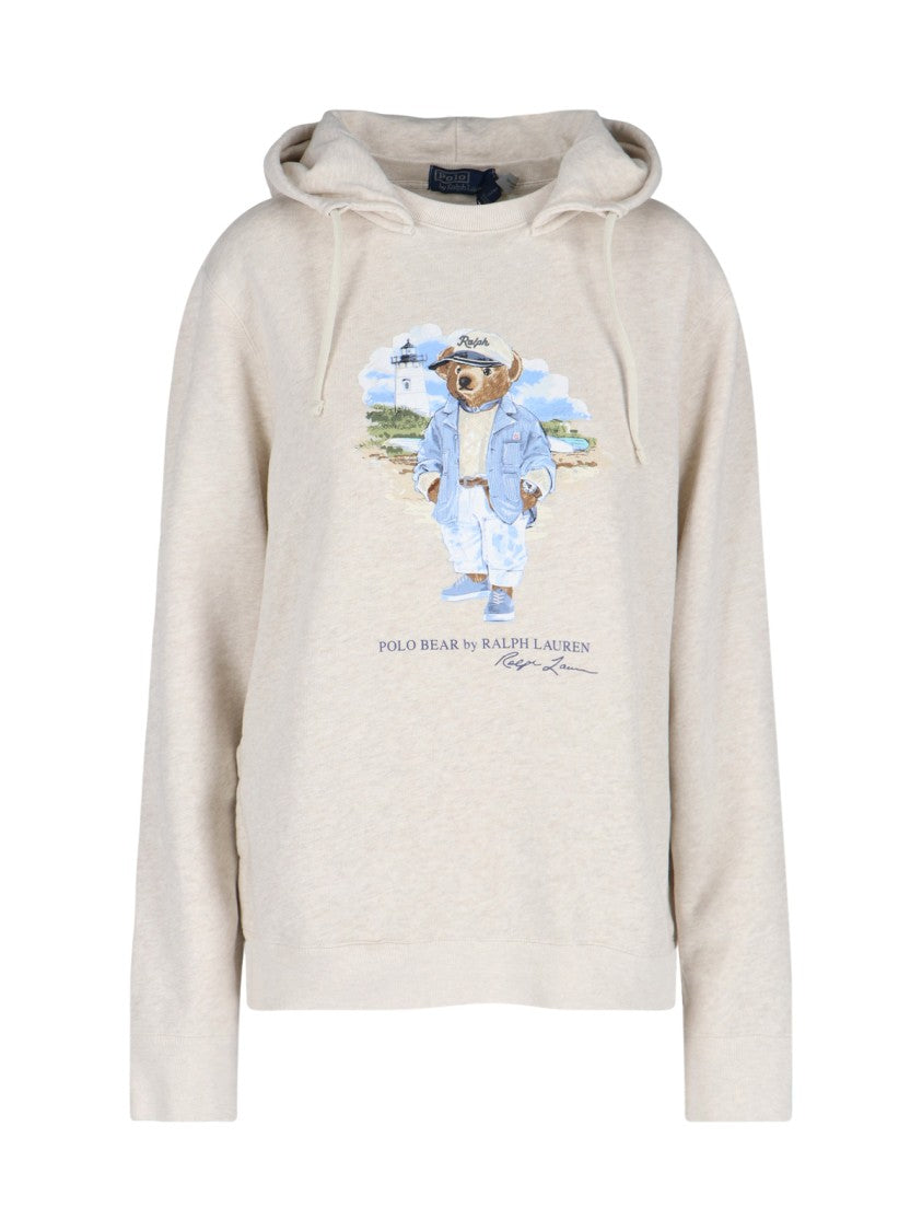 Polo Ralph Lauren "Polo Bear" Hoodie – Off-White