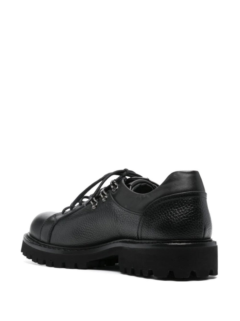 Casadei Textured Leather Trainers With Rubber Sole