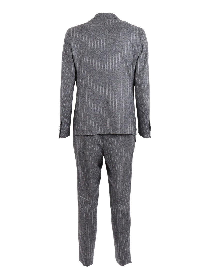 L.B.M. 1911 Grey Pinstripe Double Breasted Suit